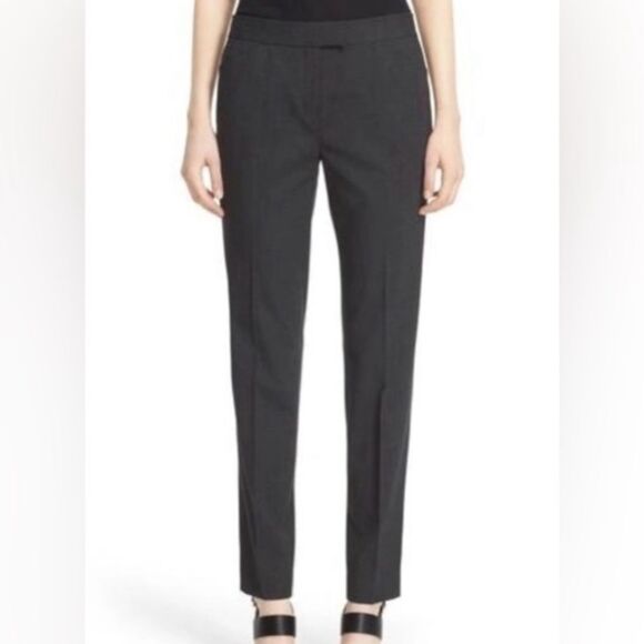 Lafayette 148 Irving Grey Plaid Wool Pants Trousers Slacks Career Women's 10 EUC - Picture 1 of 14